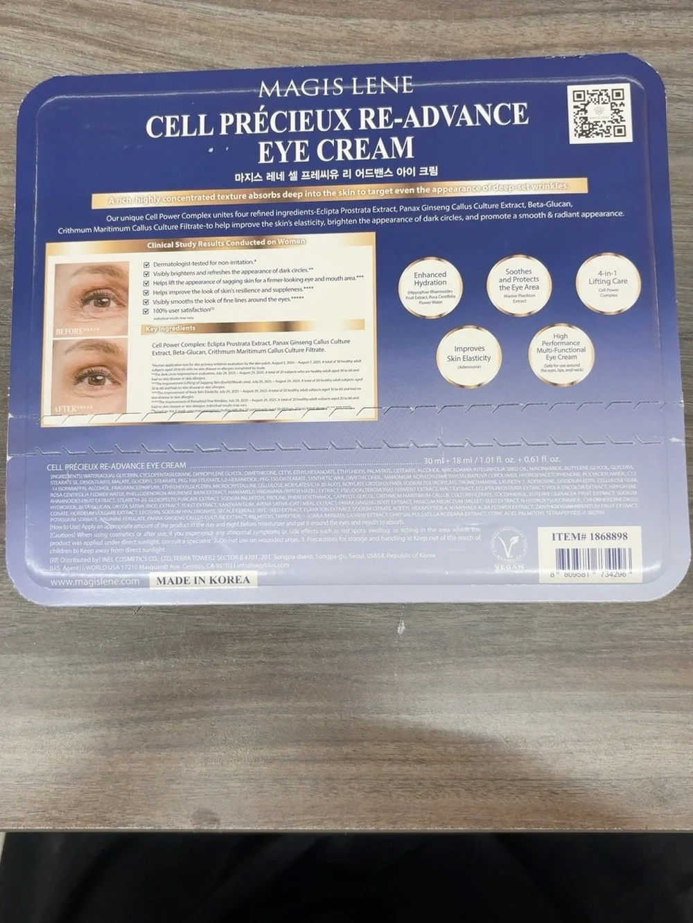 Cell Précieux Re-Advance Eye Cream - Blue